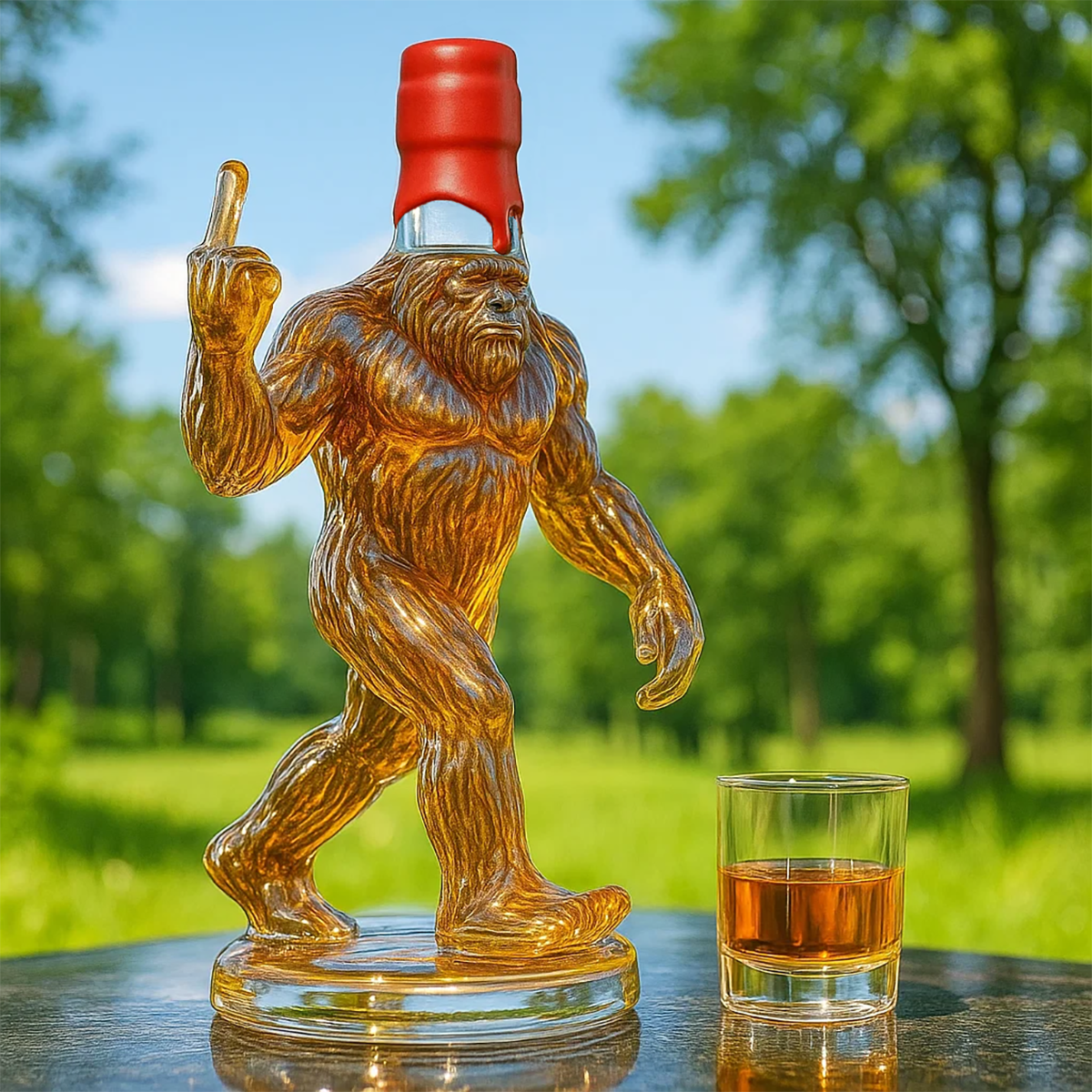 Bigfoot | Vicces whiskysüveg Bigfoot