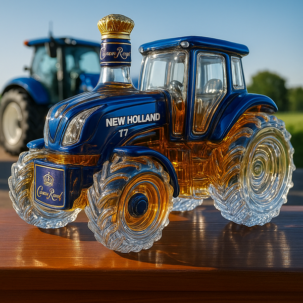 WHISKEYPEST | Klasszikus whisky üveg New Holland T7 traktor formájában