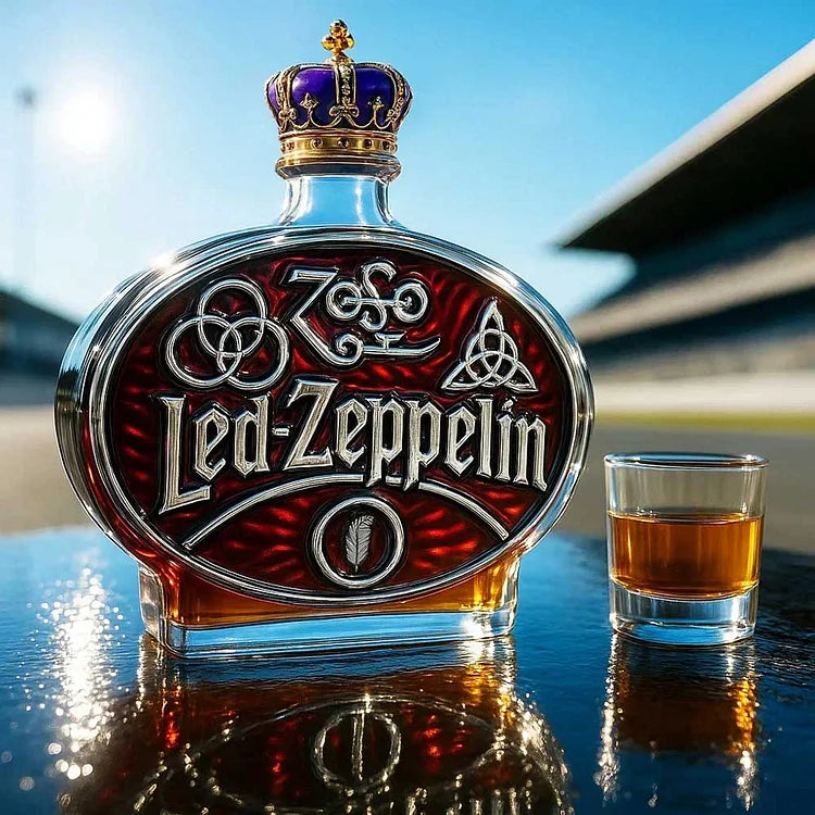 Limitált kiadású Zeppelin whisky dekantáló